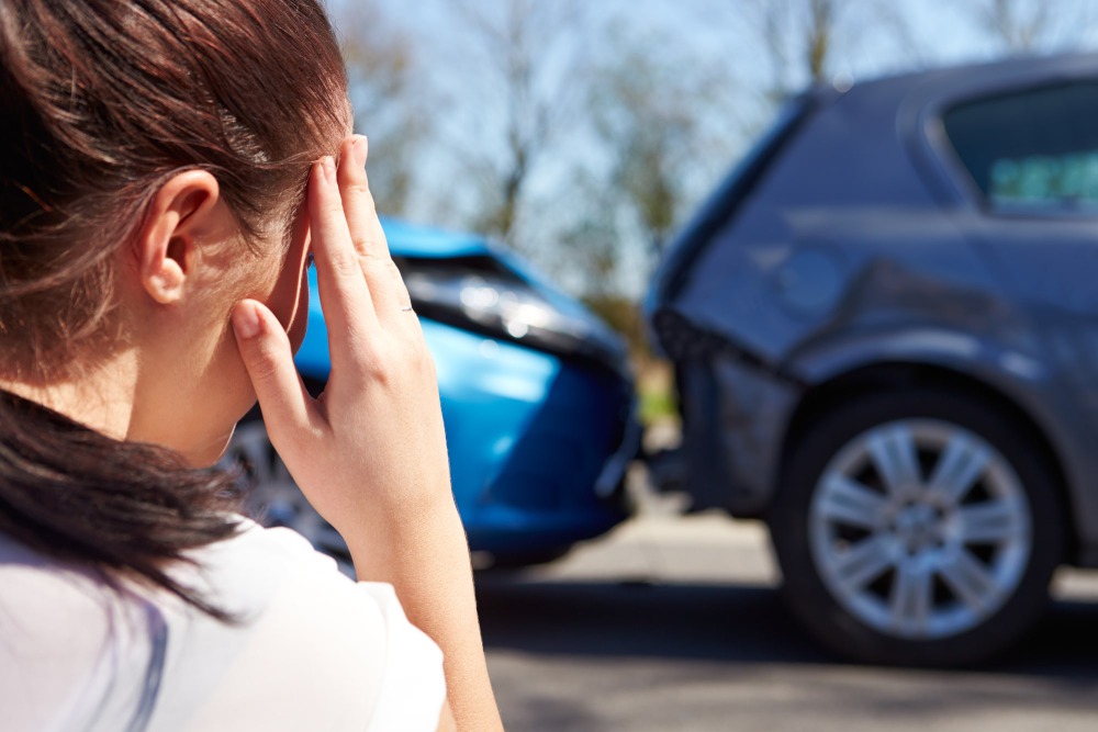 Car crash victim meeting with our lawyer